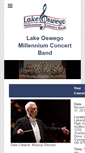 Mobile Screenshot of lakeoswegoband.org